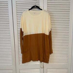 Tea n Rose Cream Tunic Sweater